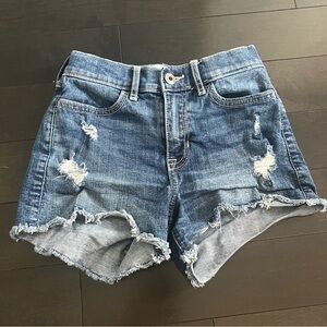 Abercrombie Kids Blue Distressed Jean Shorts